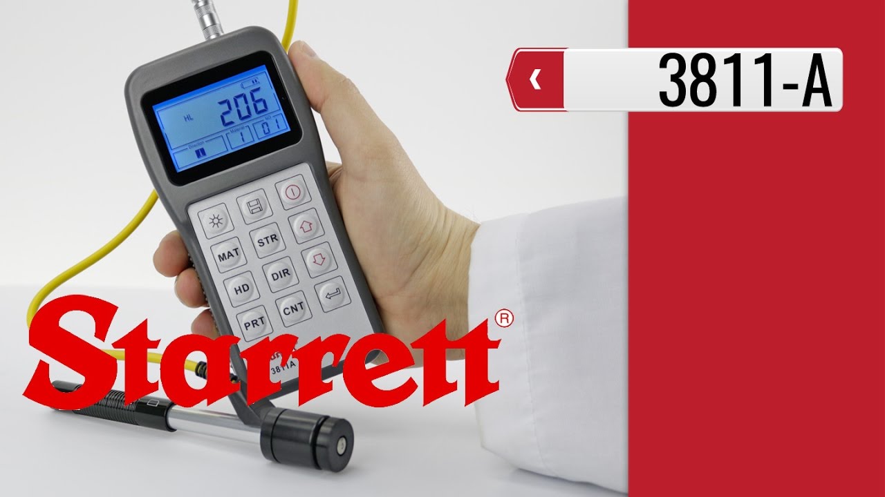 Starrett 3811A - Portable Hardness Tester (product video presentation)