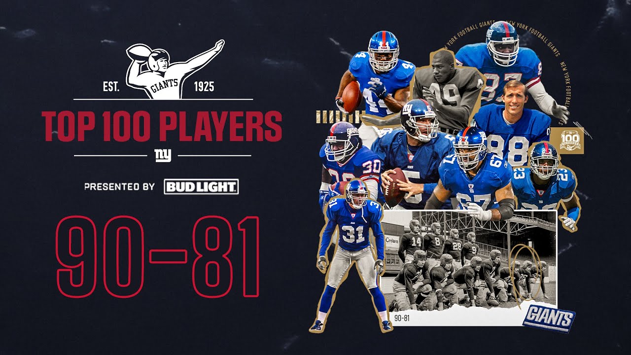 New York Giants TOP 100 PLAYERS | 90-81 Announced!