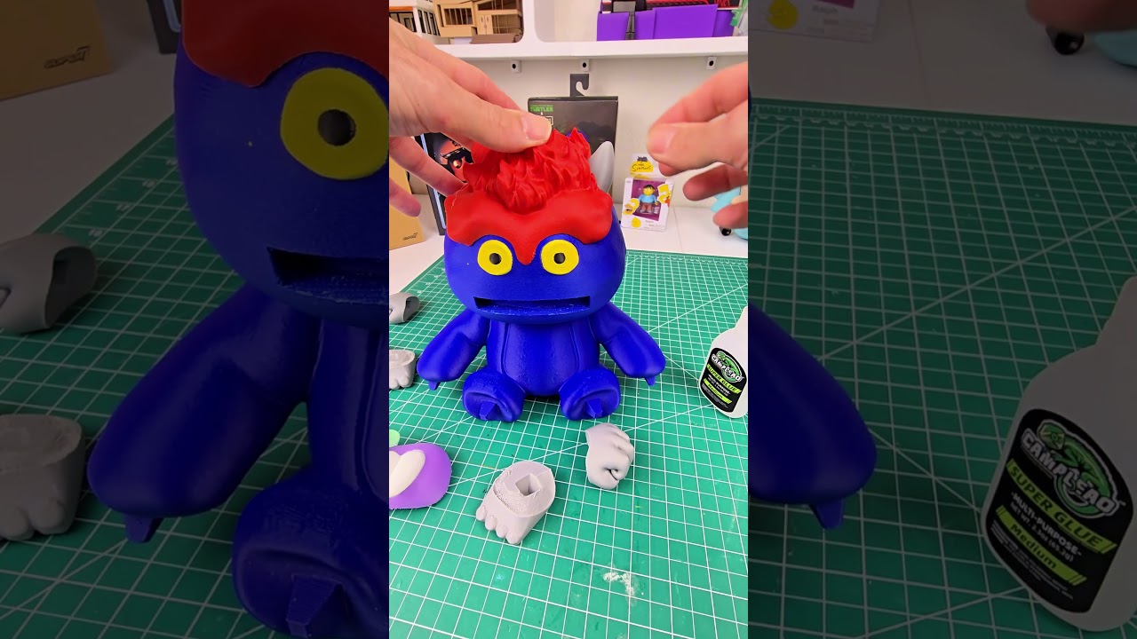 I designed and 3D printed on My Pet Monster. #3dprinting #3dmodeling #bambulab #80skids #80stoys