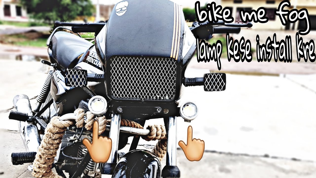 How to install fog lamp in splendor + & all bikes