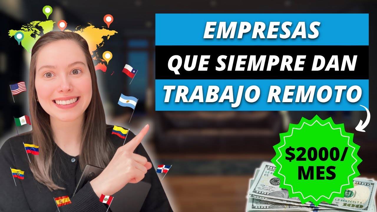 ✅Aqu&iacute; hay vacantes de trabajo remoto para trabajar desde casa 