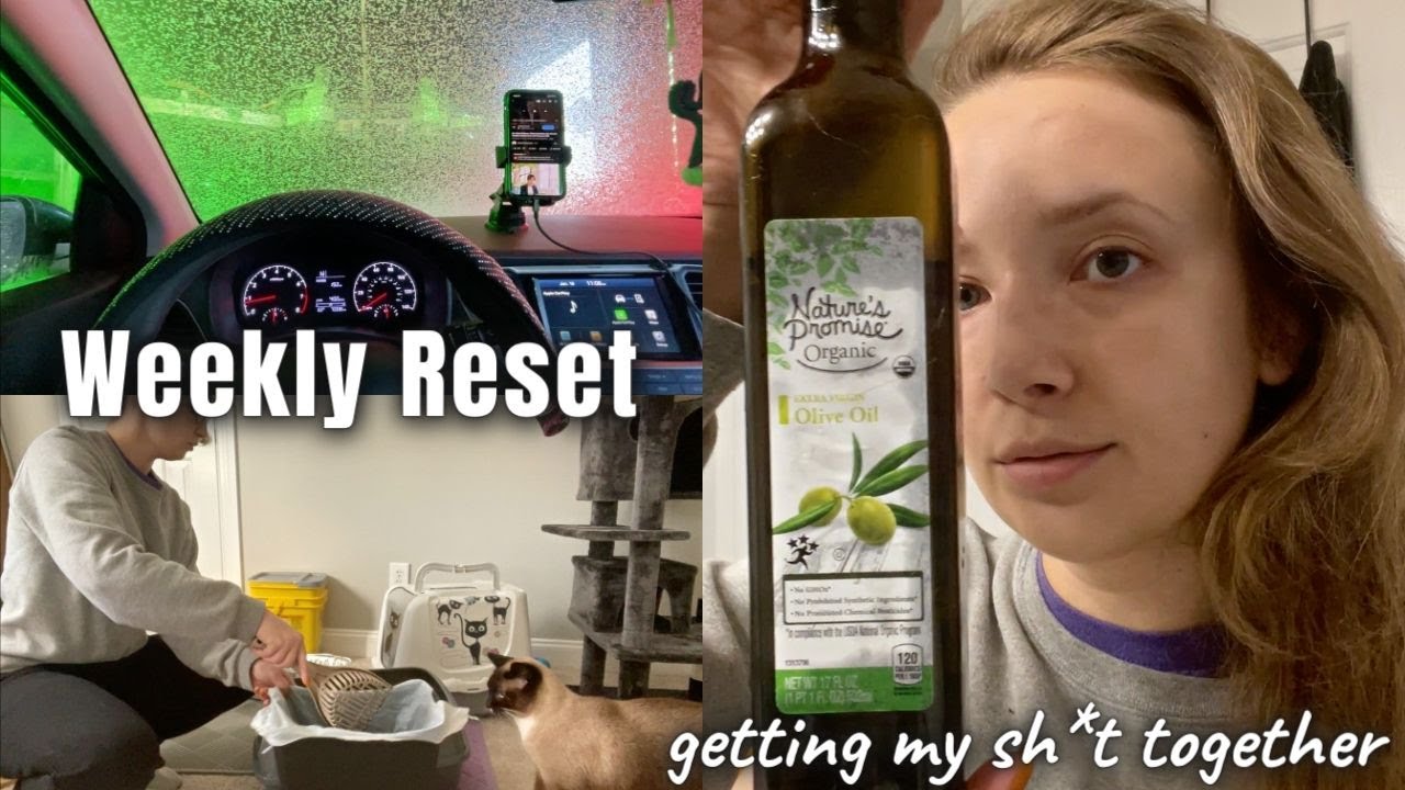 ASMR| RESET WITH ME💖✨ productive day, cleaning, car wash, self-care ✨💖