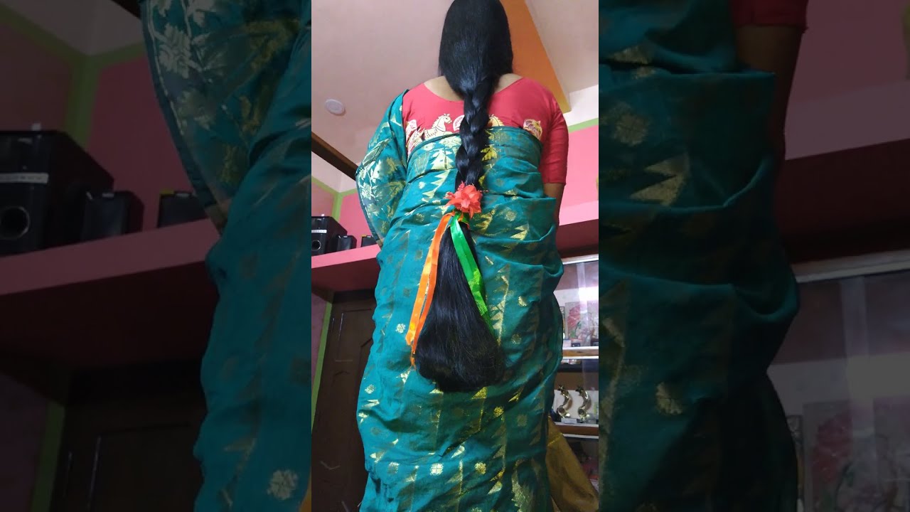 Village girl silky sinny long hair braid hairstyles✨ বেনুণী@bonghairstyles8920