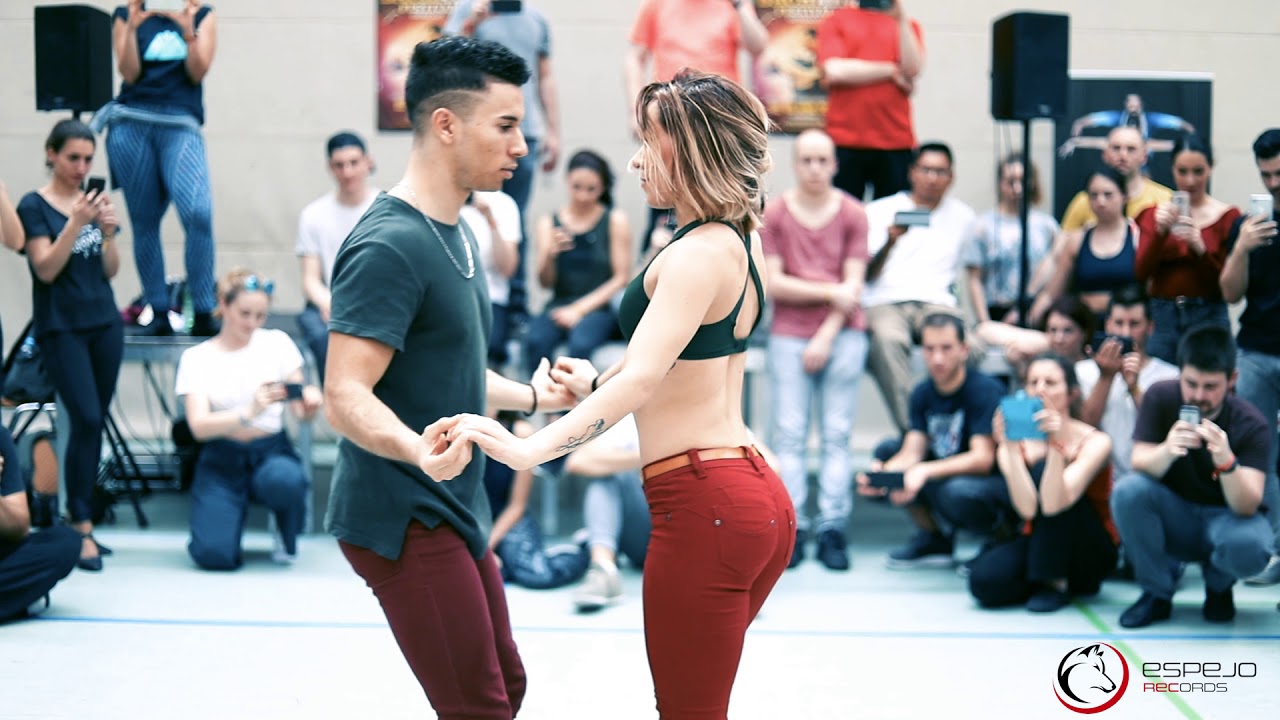 jesse Joy corre bachata Sensual con Pablo y Raquel / workshop en stuttgart bachata festival 2018