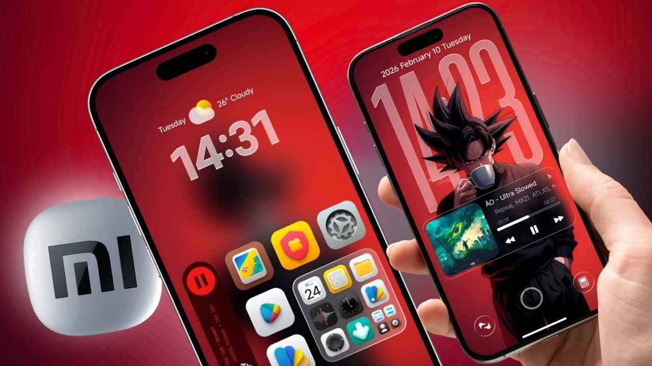 O Tema Mais BONITO para Xiaomi! Efeito Glass na Tela de Bloqueio e Ícones Lindos