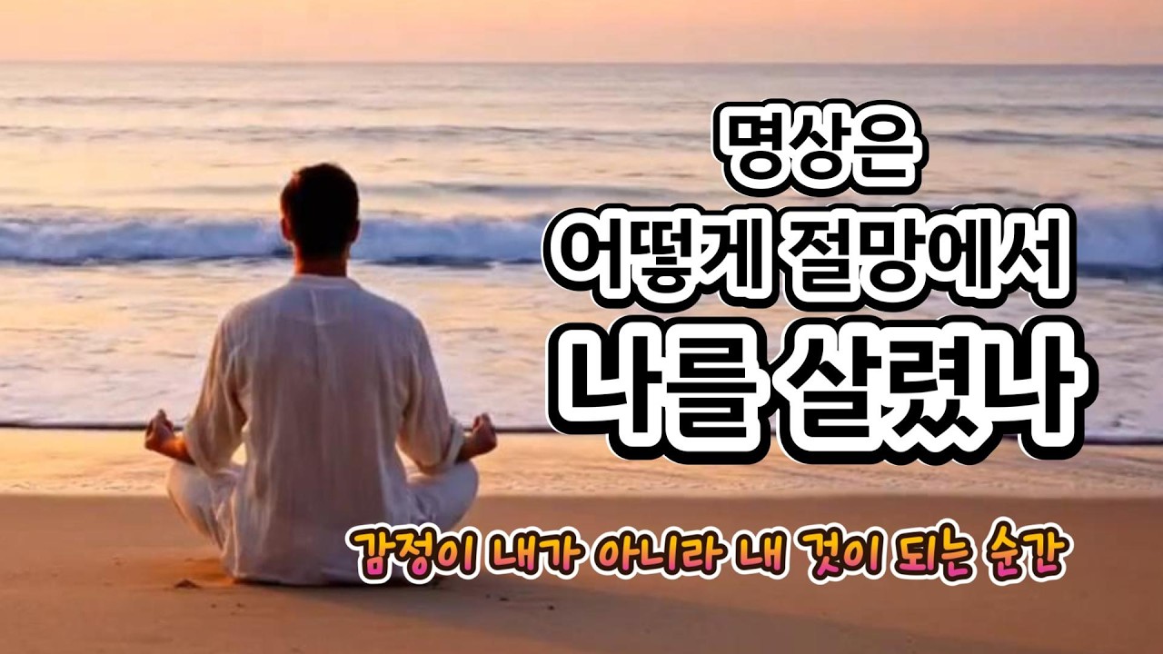 명상은 어떻게 절망에서 나를 살렸나