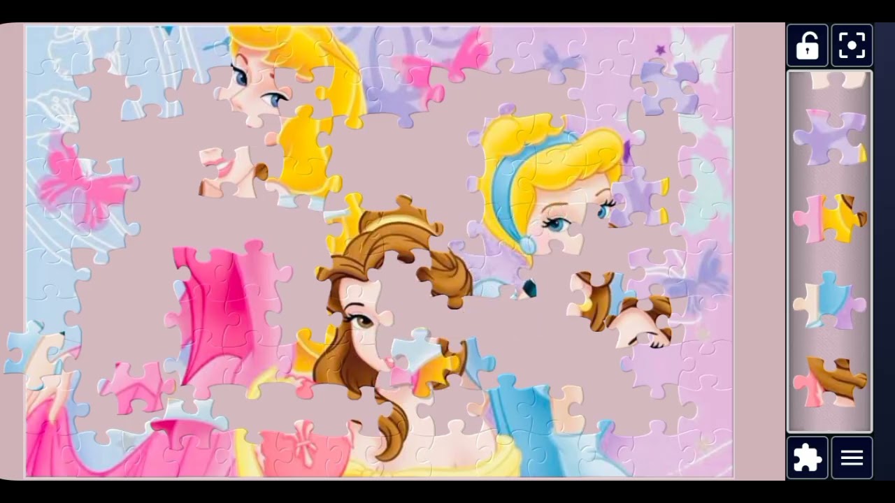 Disney Princesses featuring Aurora, Belle, and Cinderella ✨🧚🧚🧚//Mind Fresh Puzzle 🧩 Palace//