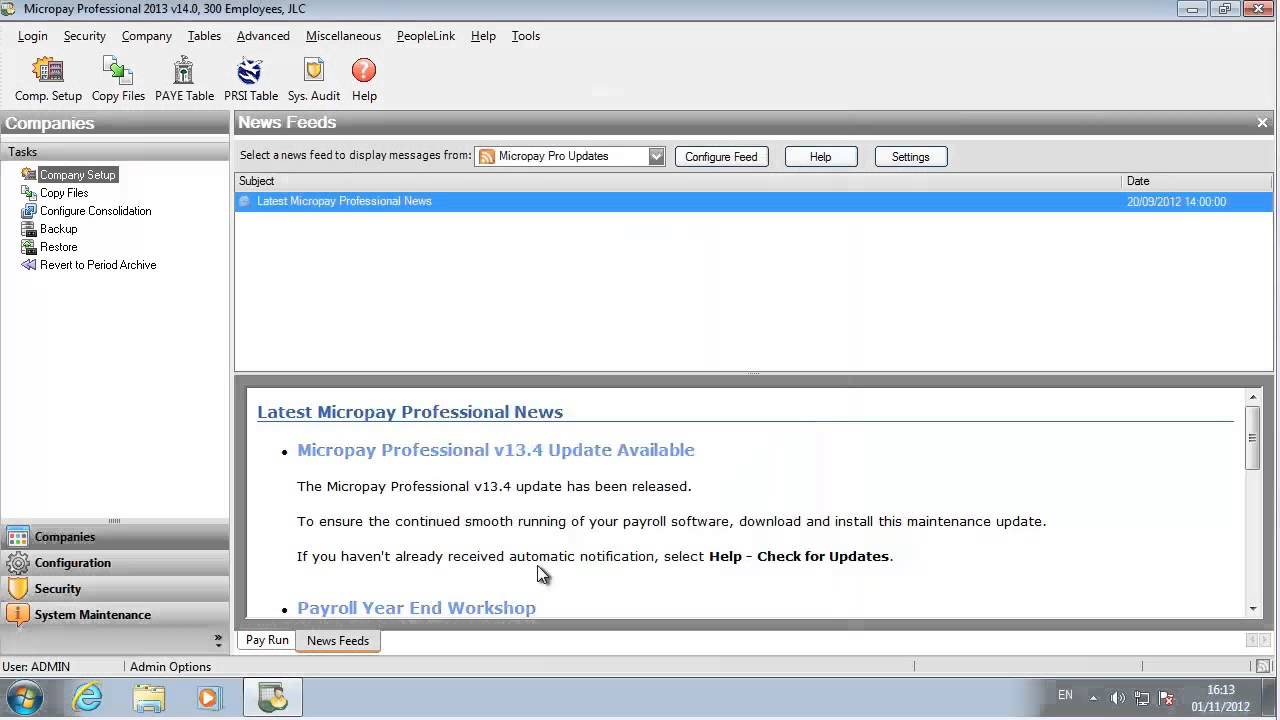 Setting Up Sage Micropay