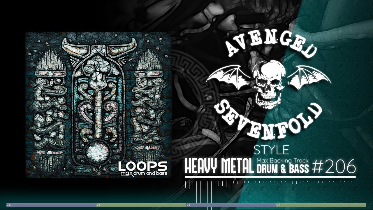 Heavy Metal Backing Track / Drum And Bass / Avenged Sevenfold Style / 190 bpm Jam in D Minor