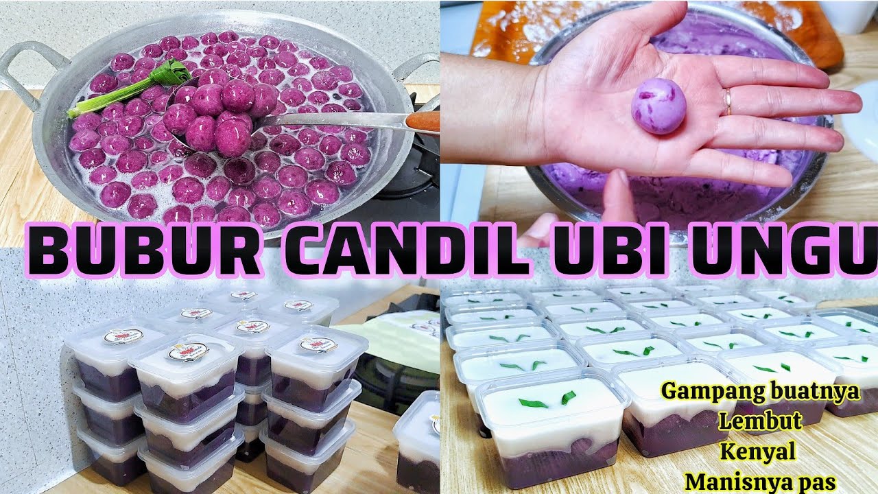 RESEP BUBUR CANDIL UBI UNGU JUALANKU #kolakcandil#bijisalak#idejualan#jajanantradisional#niahermanto