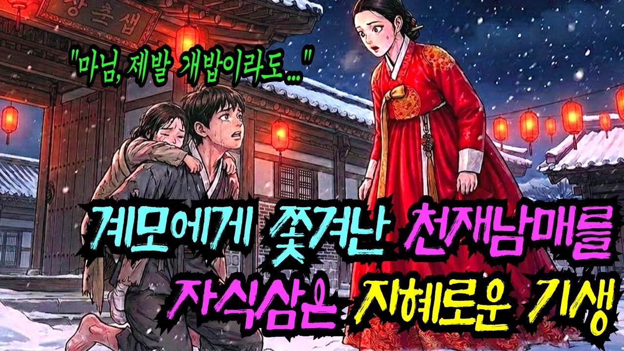 계모에게 쫓겨나 구걸하는 천재 남매를 자식으로 삼은 슬기로운 기생 l야담l민담l옛날이야기l사연l 조선야담 I전설I설화I오디오북I수면동화I