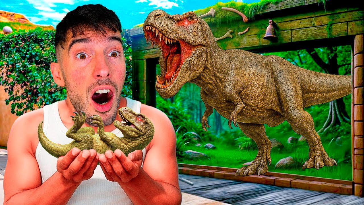 CONVERT&Iacute; mi CASA en un REFUGIO de DINOSAURIOS !! 🦖 GTA 5 (Mods)