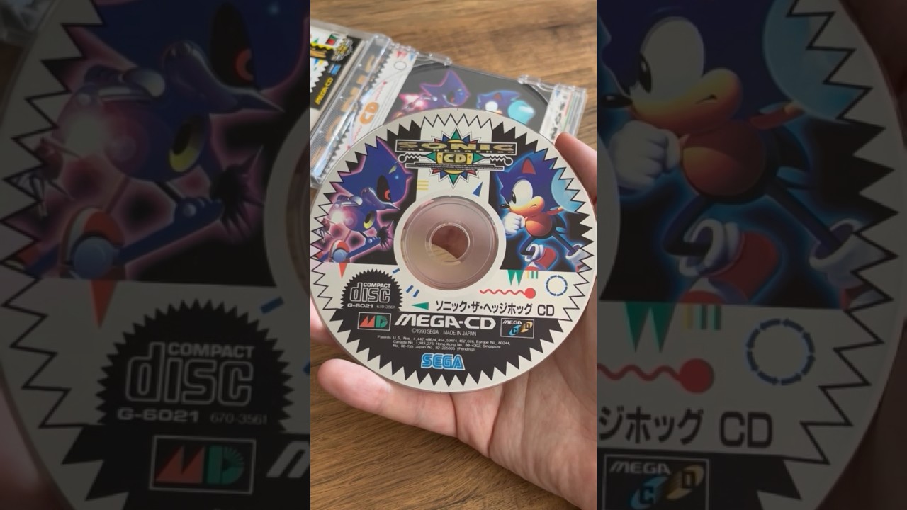 Playing Sonic CD on the Mega CD!