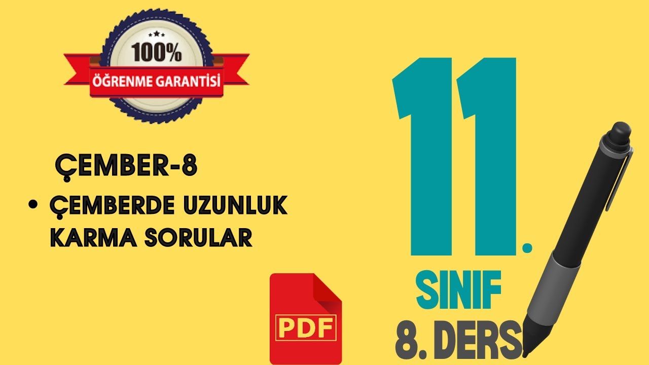 Çember-8 | 11.SINIF MATEMATİK | Çemberde Karma Uzunluk Soruları | SONUÇ YAYINLARI