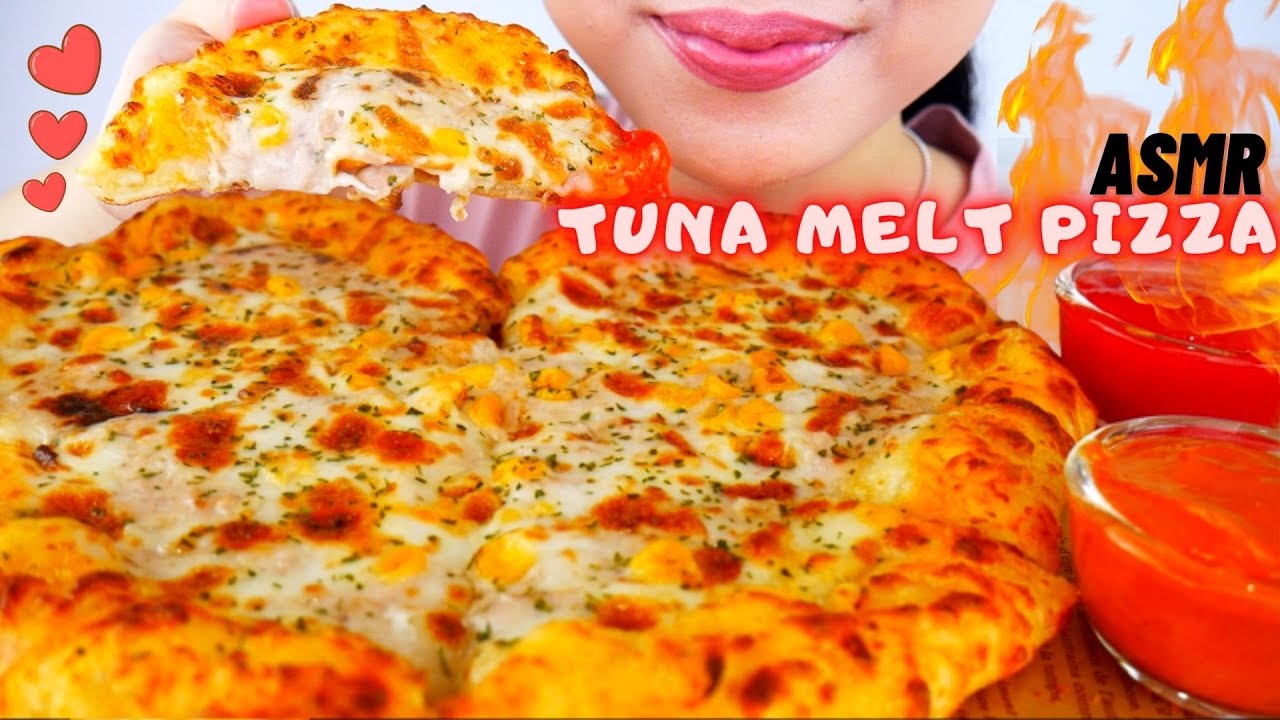 BUCIN PIZZA😝 ASMR TUNA MELT PIZZA BENTUK HATI💖 | ASMR INDONESIA