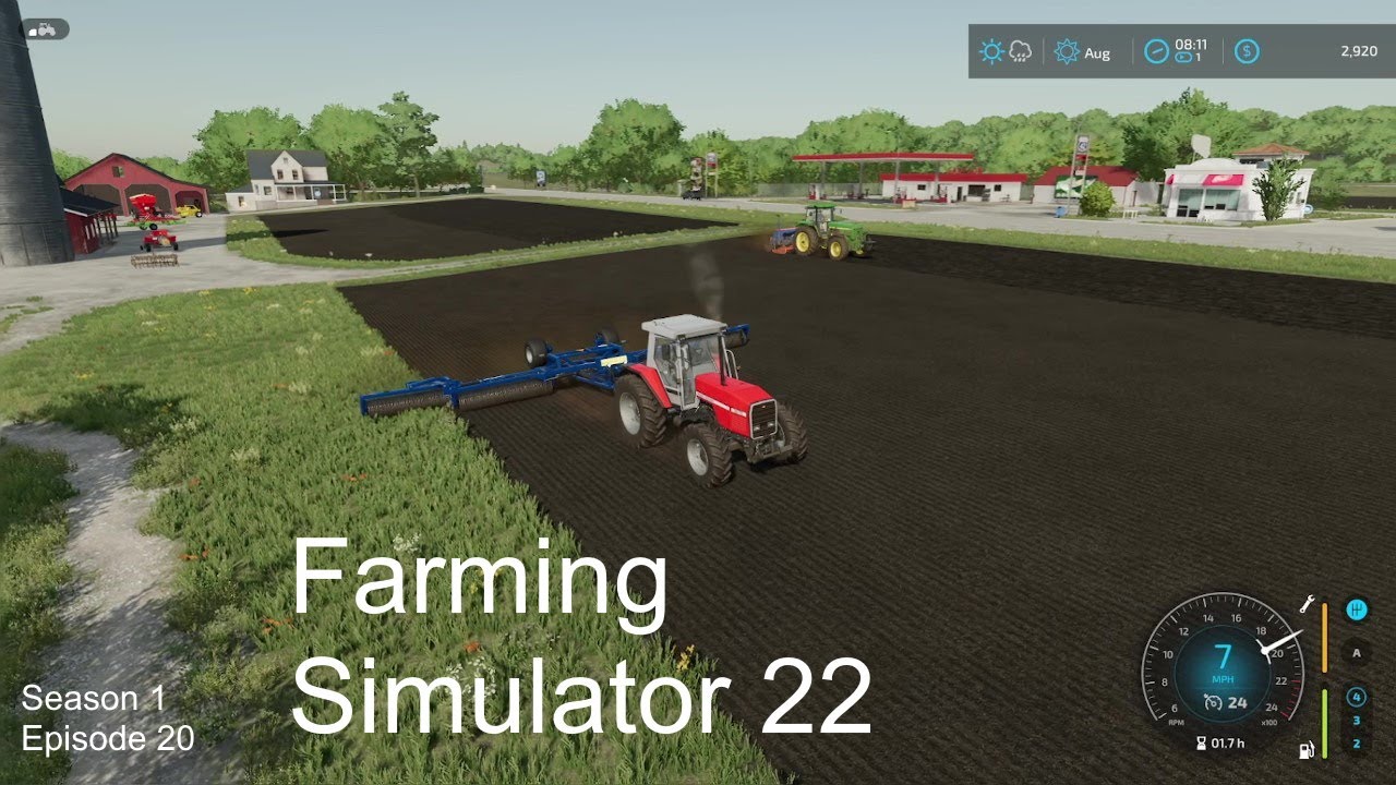 Farming Simulator 22 | Planting Canola And Rolling Fields | Season 1 Episode  20