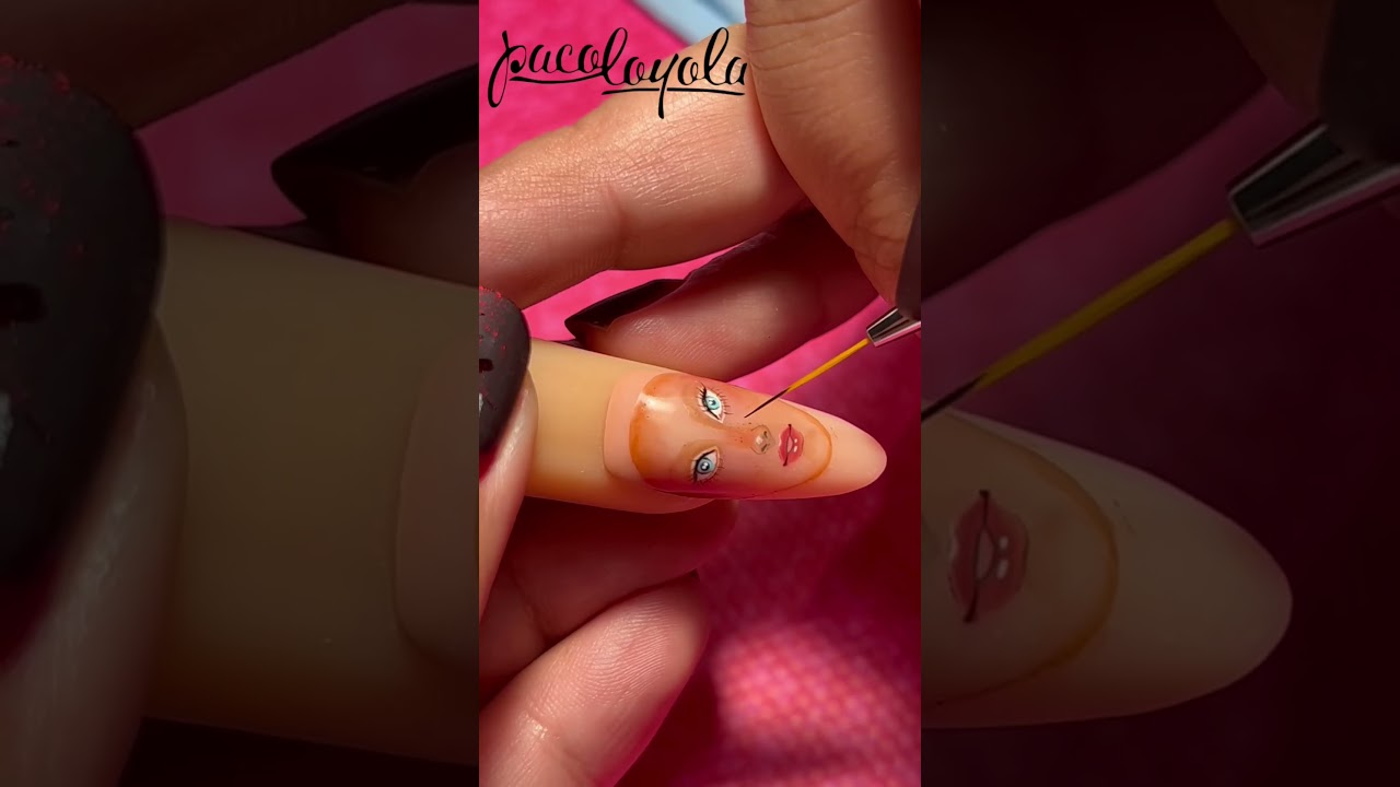 Micro pintura 🎨 #nailart  #nails #nail