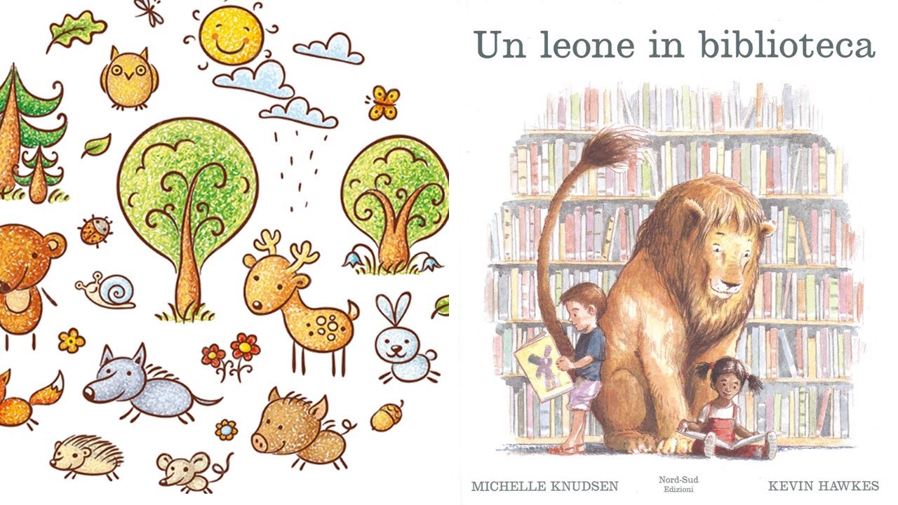 STORIE per bambini per apprendere e sognare | Un leone in biblioteca