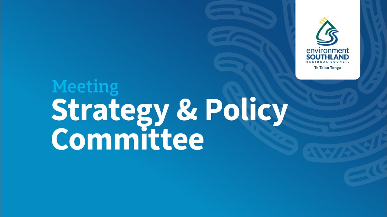 Strategy & Policy Committee  5 March 10 am