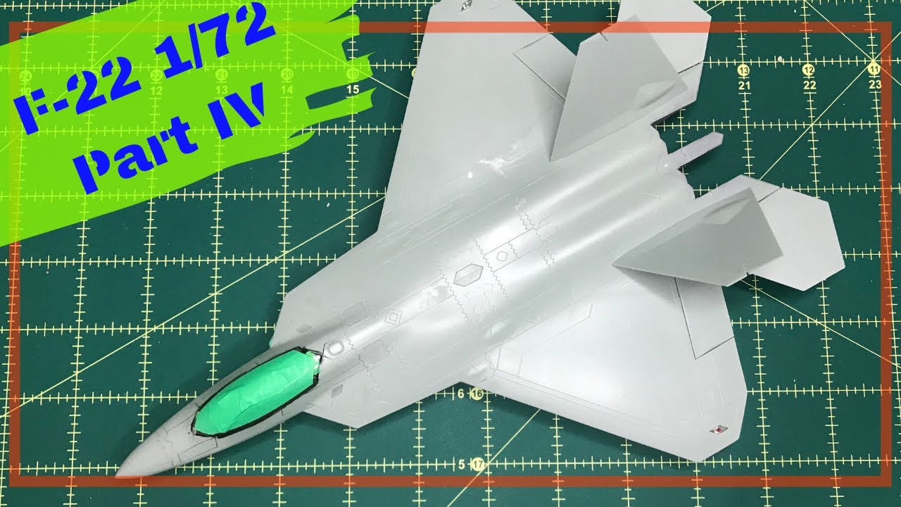 F-22 1/72 ACADEMY BUILD - PLASTIMODELISMO - AIRCRAFT MODEL - montagem completa parte 4