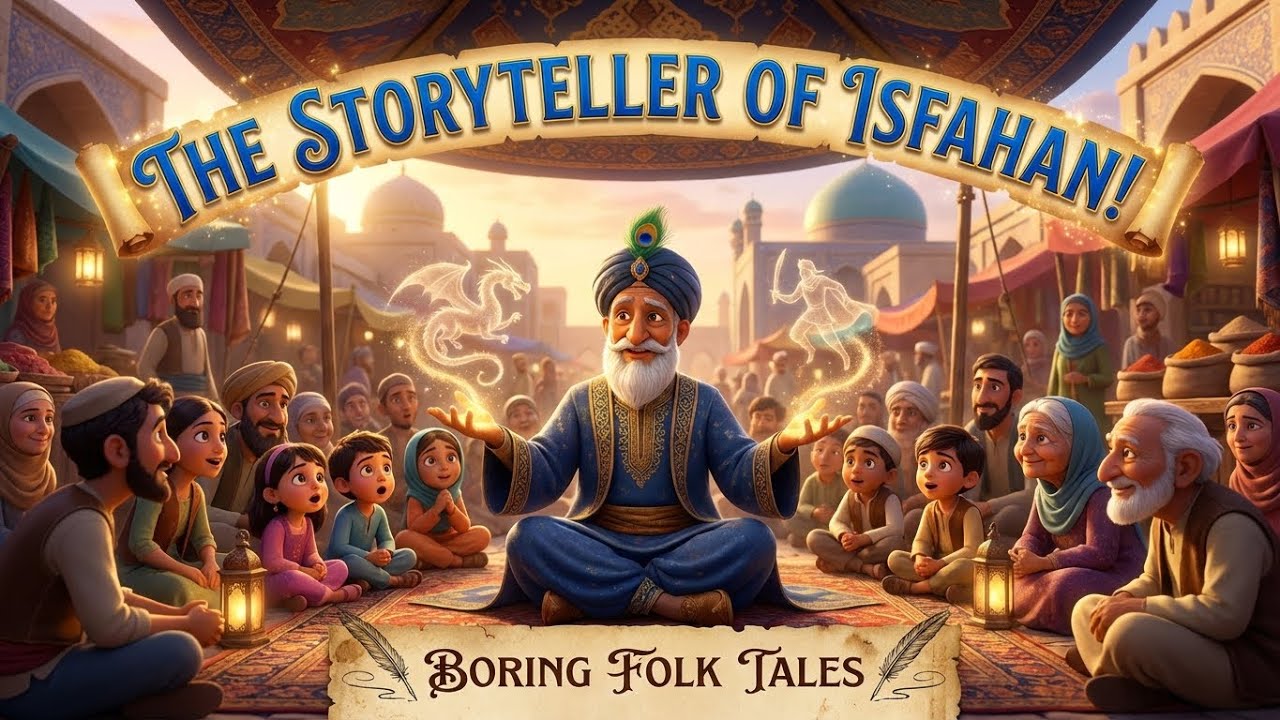 The Storyteller of Isfahan | Magical Bedtime Story 🌙  A Very Boring Folk Tale for Sleep | Fairy Tale