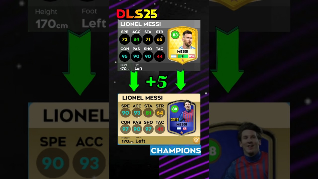 DLS 25 | 😱 CHAMPIONS & DLS25 🔥 NEW RATINGS #dls25  #football #newupdate #newrating