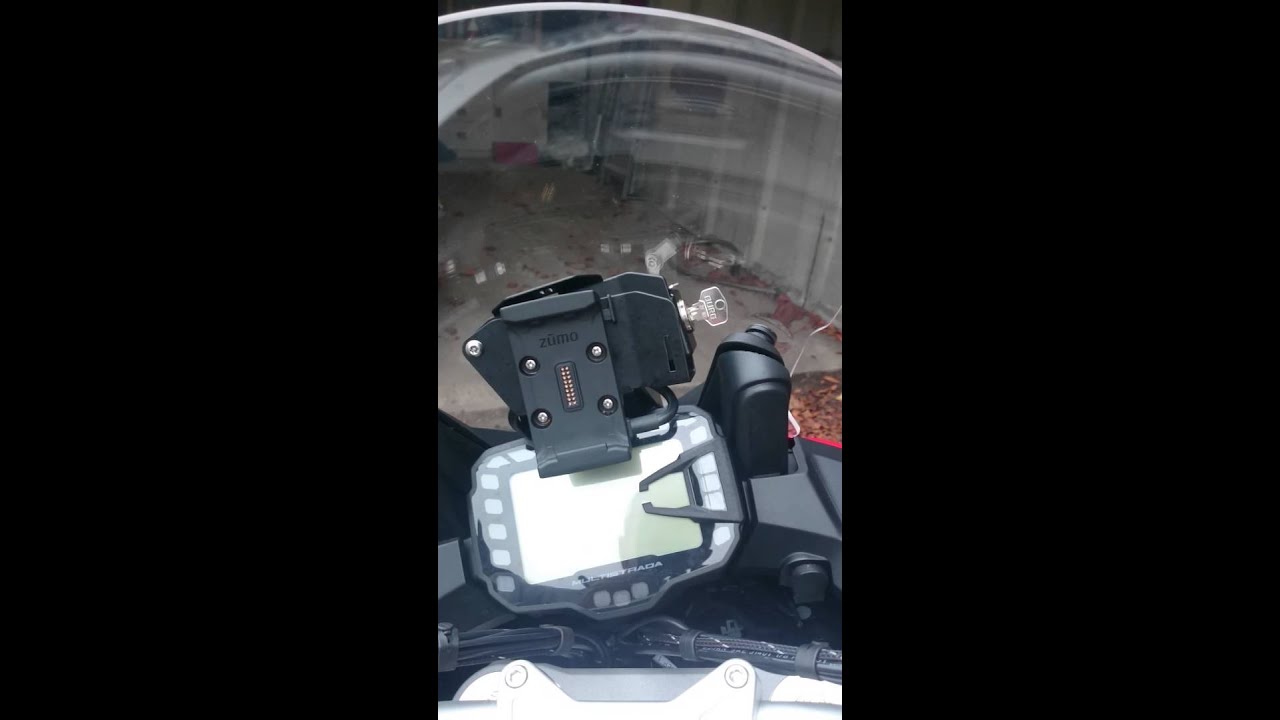 Ducati multistrada with navihalter