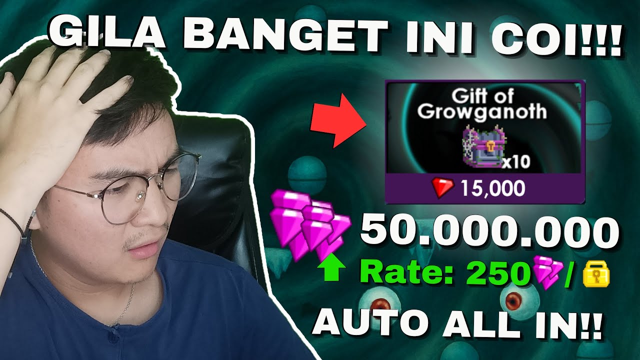 GAK MASUK AKAL!! RATE 250 Gems/WL | Borong Pack Halloween 50 JUTA!! | Growtopia 2025