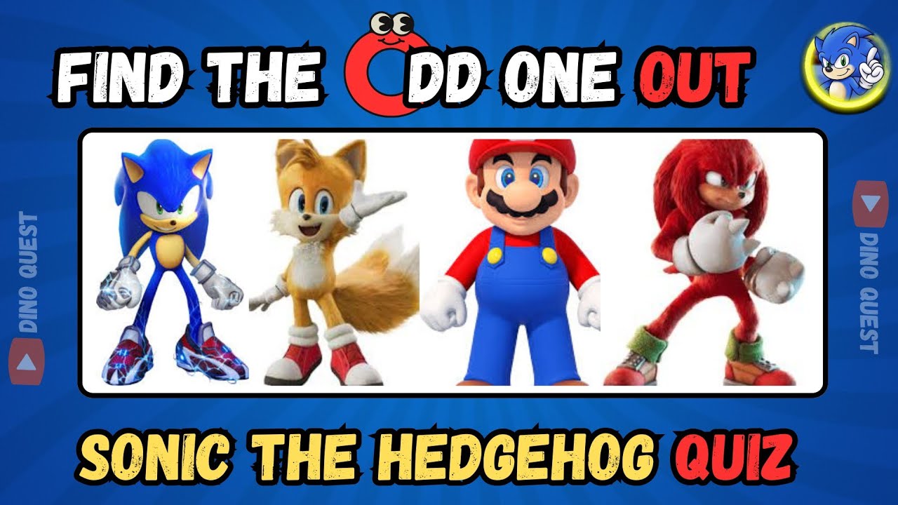 Sonic The Hedgehog QUIZ! 🦔 Find the Odd One Out!
