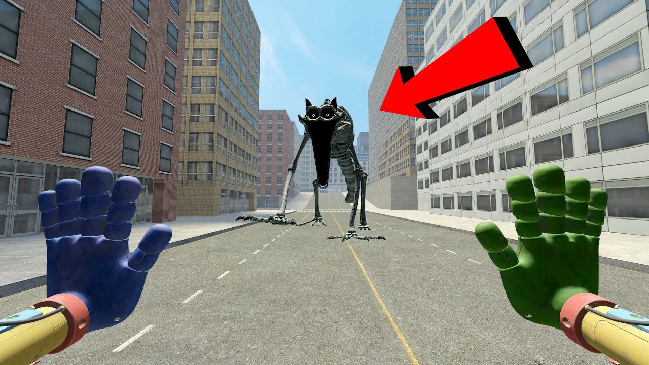THIS SCARY MONSTER! CatNap From Poppy PlayTime Chase Me in Big City in Garry's Mod!