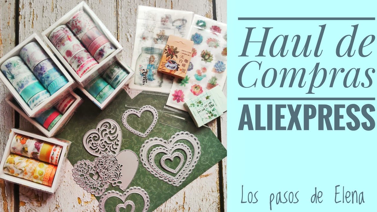 🛍 HAUL de COMPRAS de ALIEXPRESS de SCRAPBOOKING. Marzo🛍🛒🛍 Con ➡enlaces😉