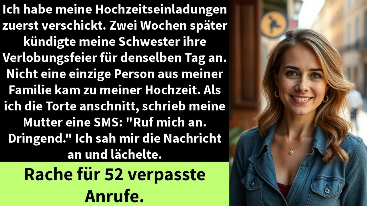 Ich habe meine Hochzeitseinladungen zuerst verschickt  Zwei Wochen später kündigte meine Schweste