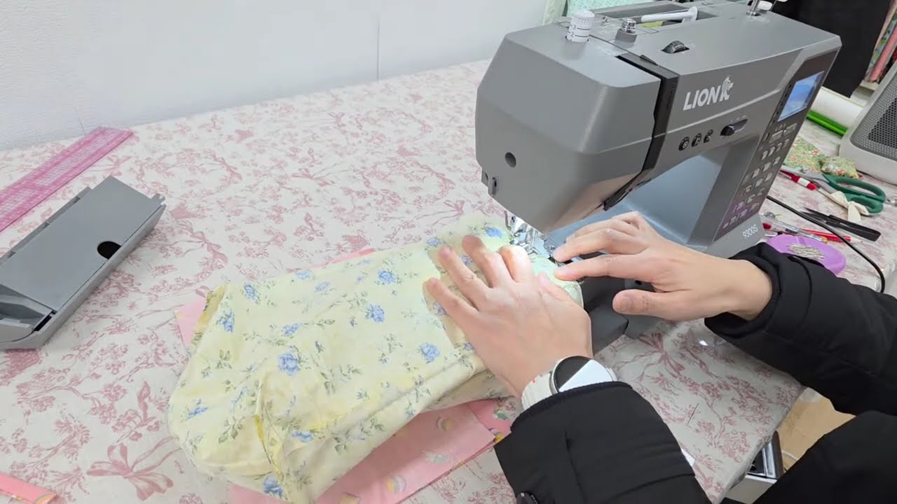 라이온 준공업용미싱 9300S 사용법 에코백만들기