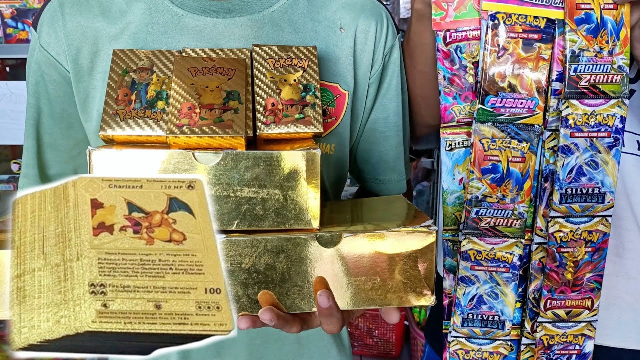 KARTU POKEMON EMAS WOW !!! 🤩🤩 SUPER KEREN !!!!