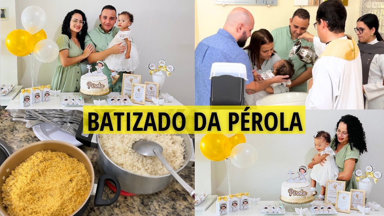 VLOG BATIZADO SIMPLES, BARATO E FÁCIL - COM DECORAÇÃO MINIMALISTA