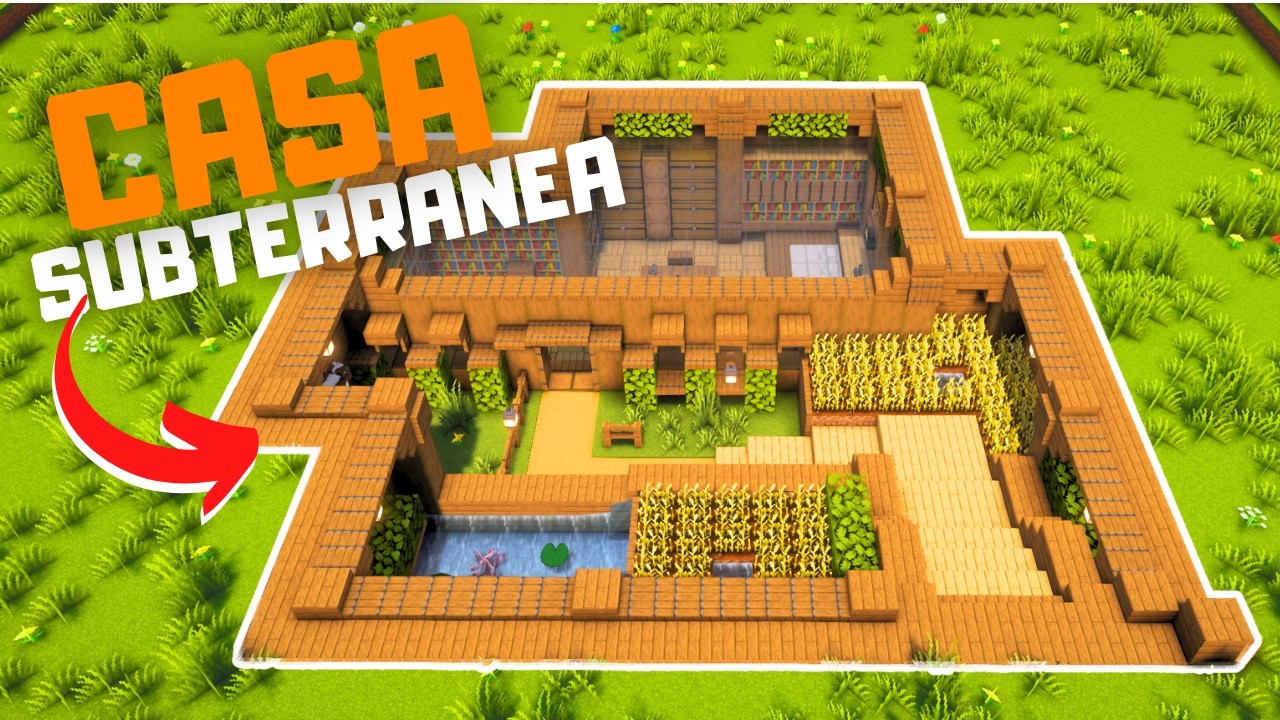 MINECRAFT : Casa SUBTERRANEA tutorial.
