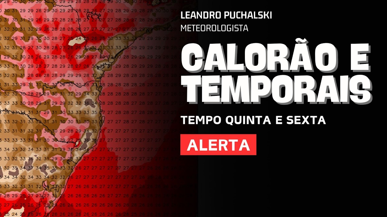 SENSAÇÃO DE CALOR DE 40°C E TEMPORAIS