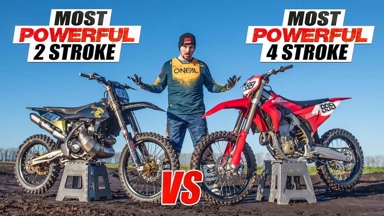 Most Powerful 2 Stroke vs Most Powerful 4 Stroke Dirt Bike!