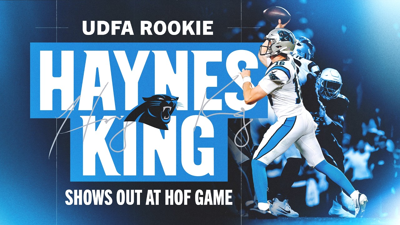 Haynes King Full Game Highlights | Hall of Fame Game vs Cardinals | Carolina Panthers