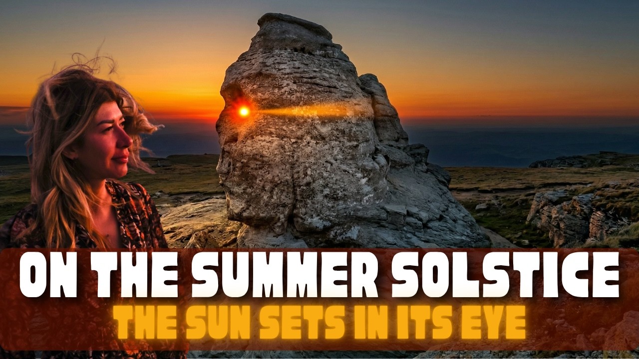 The Sphinx in Romania Gazes West. Its Eye Aligns to the Setting Sun.