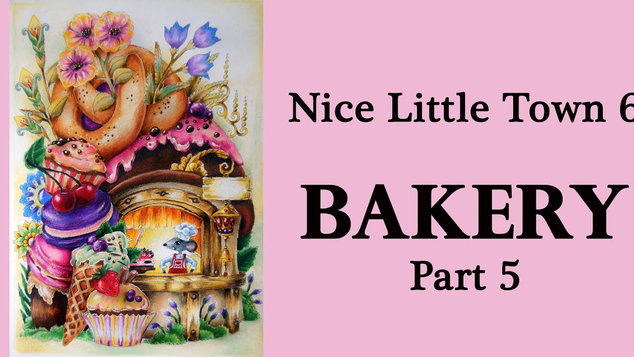 Bakery. Part 5. #Coloring in 'Nice Little Town 6' / #Prismacolor pencils