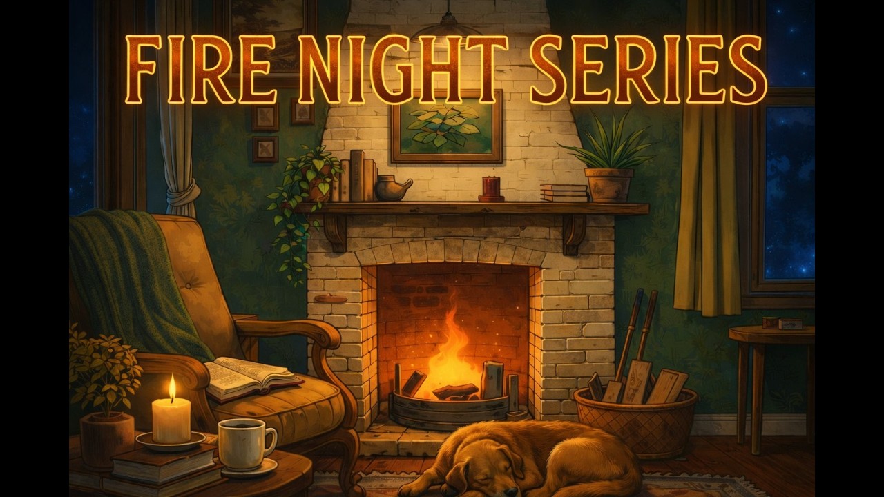 Fireplace ASMR with Sleeping Dog 🐶🔥 3 Hours of Cozy Crackling Fire Sounds for Sleep