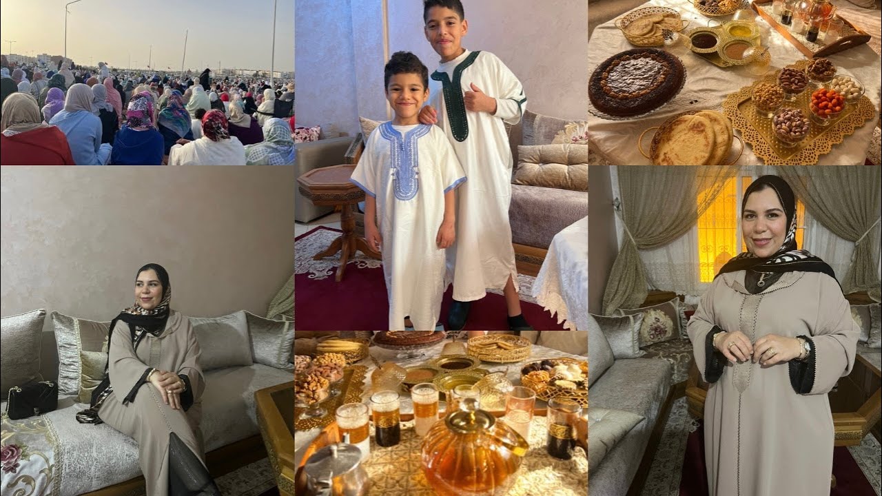 اجواء عيد الفطر مع العائلة 🥰 جلابتي للعيد✨طبيلة فطور العيد✨تحضيرات ليلة العيد