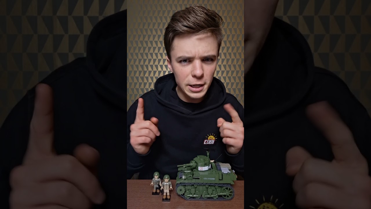 M3 Stuart od COBI! 🔥 #horyzontyhistorii #historia #klocki #cobi #ww2 #war #lego #bricks #wojna #dc