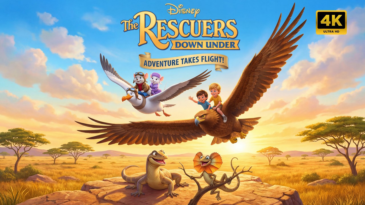 The Rescuers Down Under Movie (1990) | Epic Disney Adventure in Australia