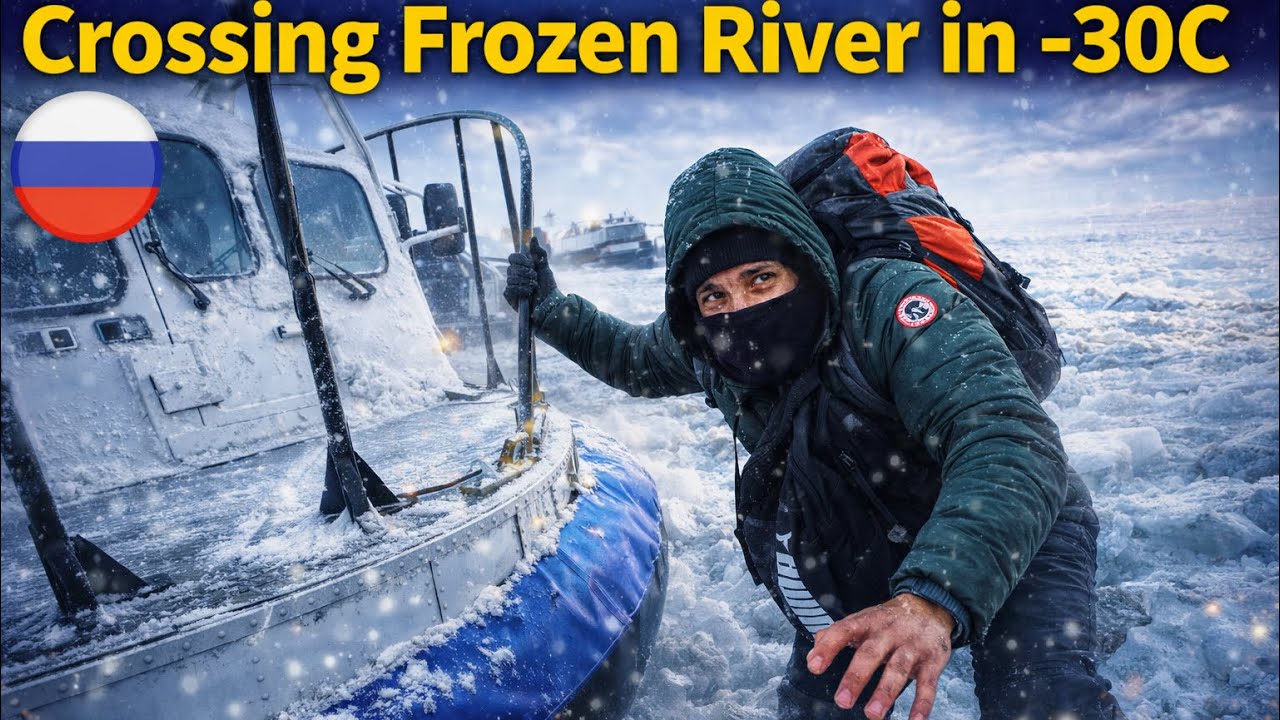 -30°C Mein River Cross Karna…Main Soch Bhi Nahi Sakta Tha! 🇷🇺