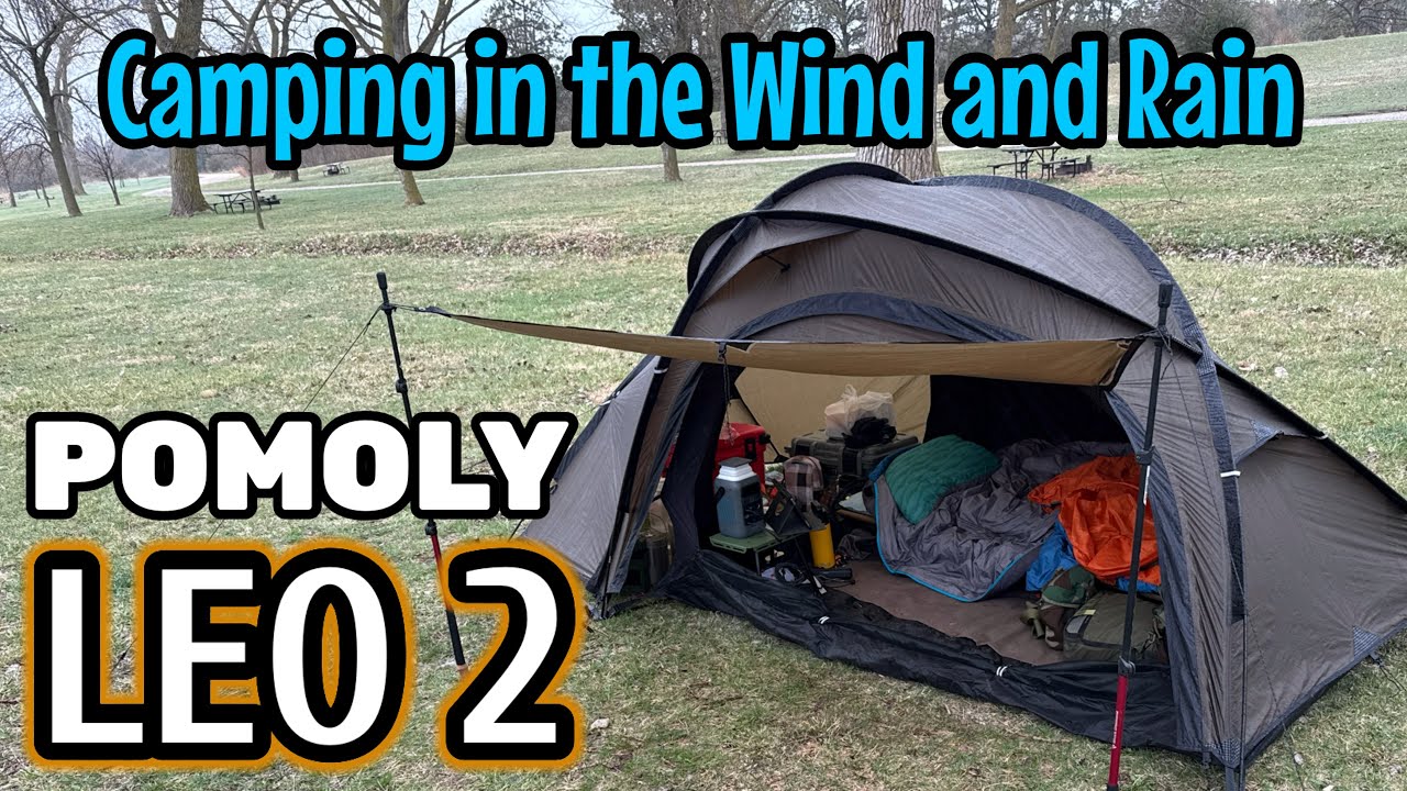 POMOLY Leo 2 Tent - Camping in the wind and rain.