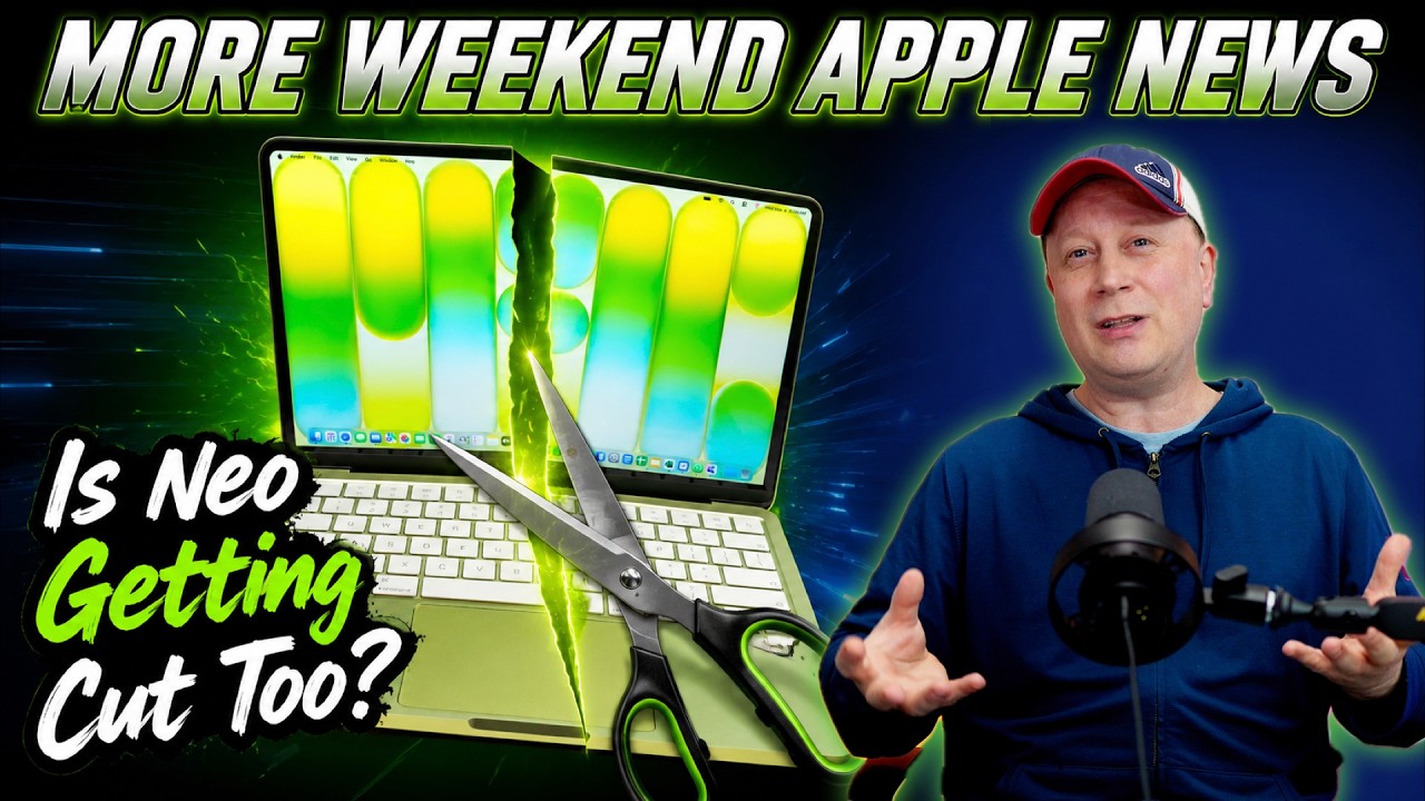 Будет ли снят с производства MacBook Neo? Чипы Intel для Apple, новое носимое устройство Apple и ...