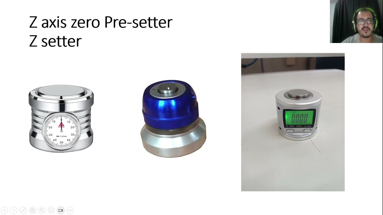 Presset de altura de ferramenta com Zsetter no centro de usinagem. #cnc 