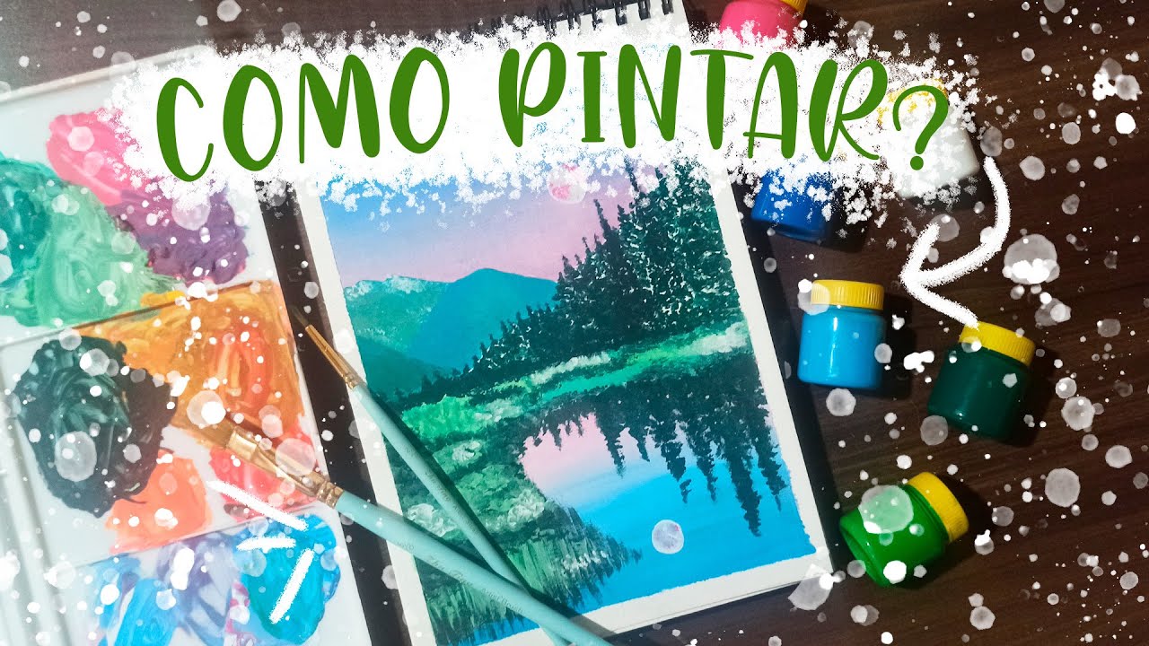 COMO PINTAR PAISAGEM COM GUACHE